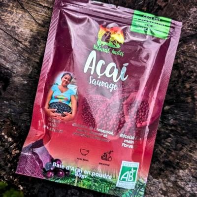 Acai Pulver gefriergetrocknet bio 80g