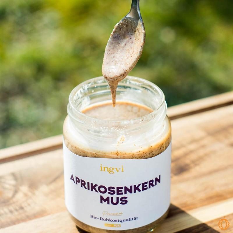 Purée d'Amandon d'Abricot bio & crue Ingvi 250g
