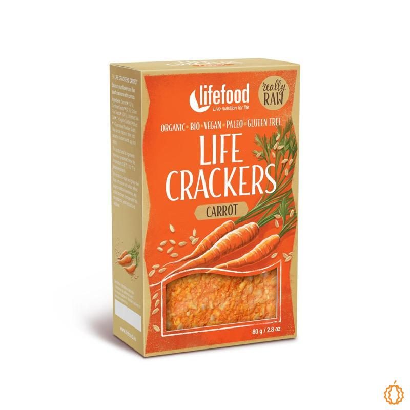 Crackers Carotte bio & crus Lifefood