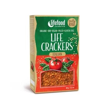 Organic Raw Crackers Italian Lifefood