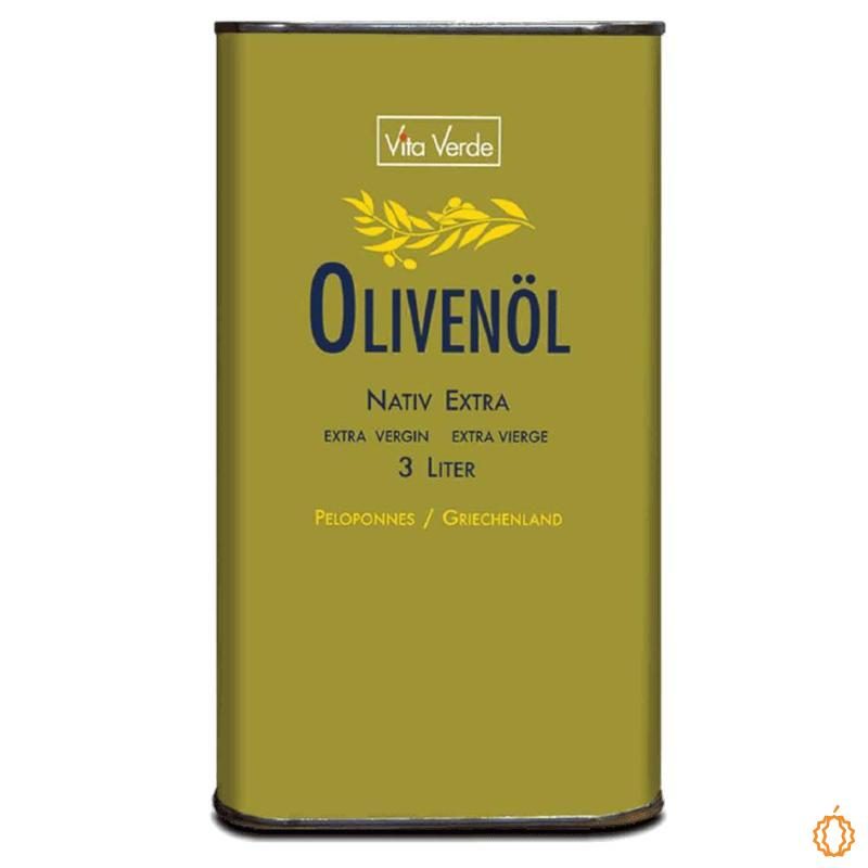 Olive Oil Extra (Peloponnese) Organic & Raw 3L
