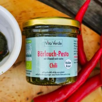 Pesto Wild Garlic & Chili Organic & Raw 165mL