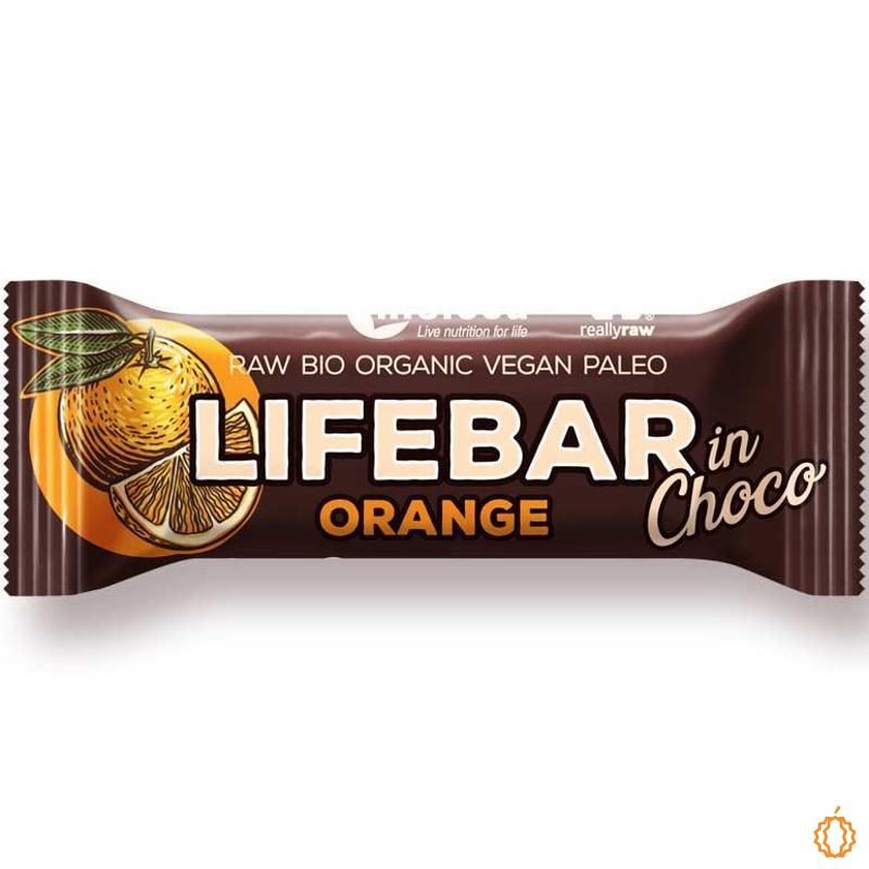 Organic Raw Bar InChoco Orange Lifefood