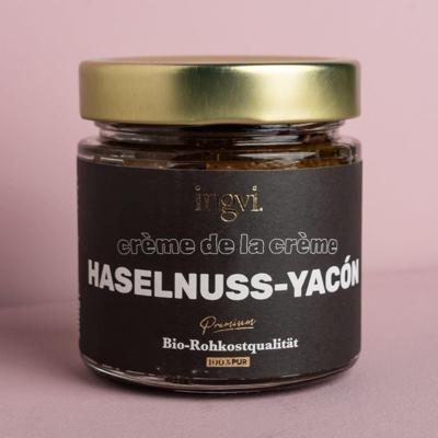 Organic Raw Hazelnut-Yacon spread Ingvi 200g